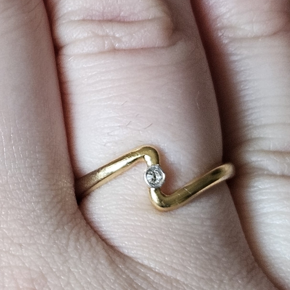 Gold Geometric Art Ring